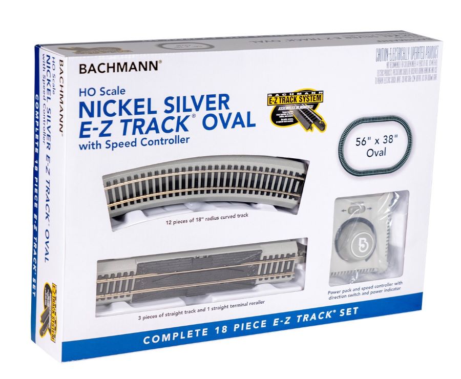 Bachmann 44551 HO NS Rail & Gray Roadbed 8" Radius Track Oval Set