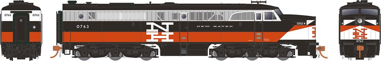 Rapido Trains 23562 HO New Haven PA-1 Diesel Locomotive DC/DCC/Sound #0772
