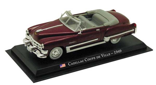 William Tell International Inc ACSD50 1:43 Maroon 1949 Cadillac Coupe de Ville