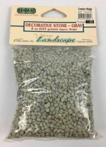 Lemax 84205 Village Collection 1998 Gray Decorative Stone Bag 8 Oz.