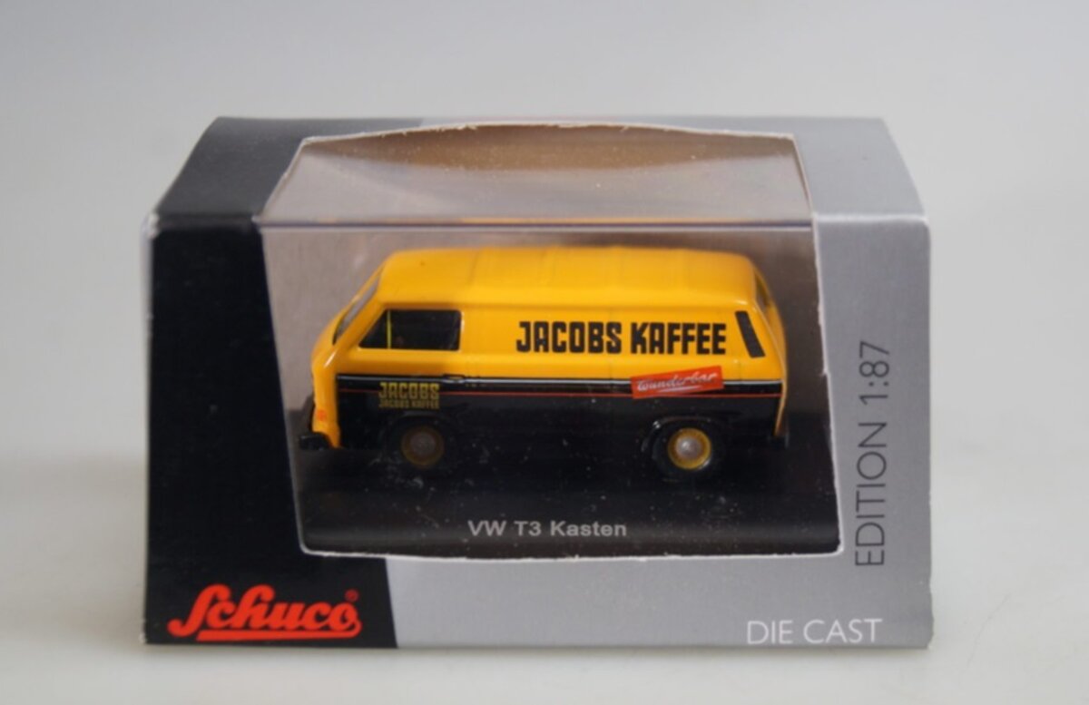Schuco 25871 Volkwagen T3 Kasten Jacobs Kaffee Delivery Van