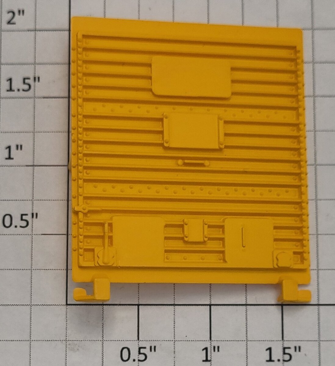 Lionel 9706-12 Yellow 5-Panel Boxcar Door with Door Guides