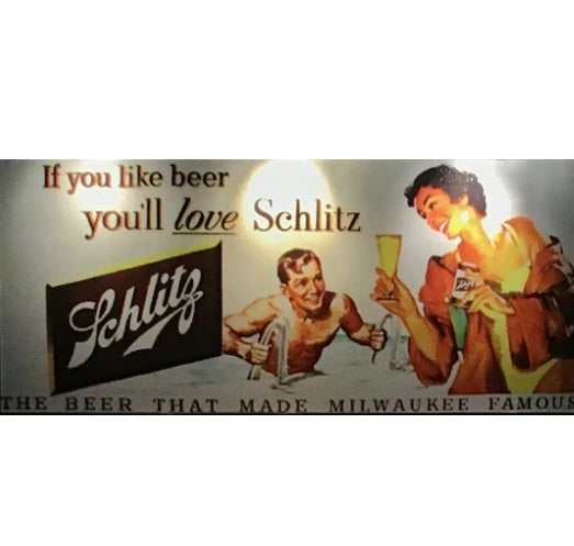 Dwarvin DVBB101-FP HO Unassembled Fiber-Lit Schlitz Beer Billboard