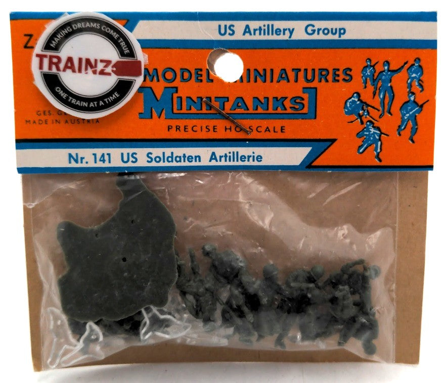 Roco Z-141.49 HO Scale MiniTanks United States Artillery Plastic Figure Set