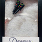 Dwarvin DVFLBS201-3 N Fiber-Lit 2-Color Dwarf Signal - Black