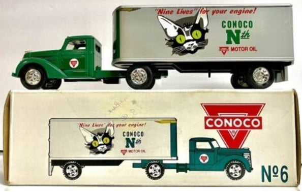 Ertl 7573 Conoco No. 6 1948 Tractor Trailer Bank Limited Edition 1992