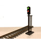 Dwarvin DVFLBS102-3 HO Fiber-Lit 2 Color Tall Block Signal (Pack of 3)