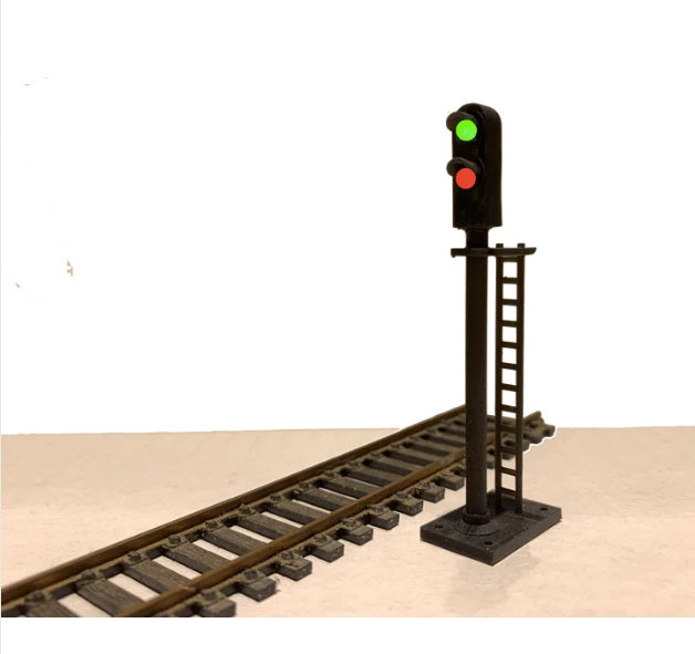 Dwarvin DVFLBS102-3 HO Fiber-Lit 2 Color Tall Block Signal (Pack of 3)