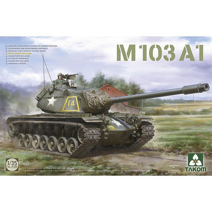 Takom 2140 1:35 M103A2 Military Tank Model Kit