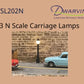 Dwarvin DVSL202 N Fiber-Lit Carriage Lamps (Pack of 3)