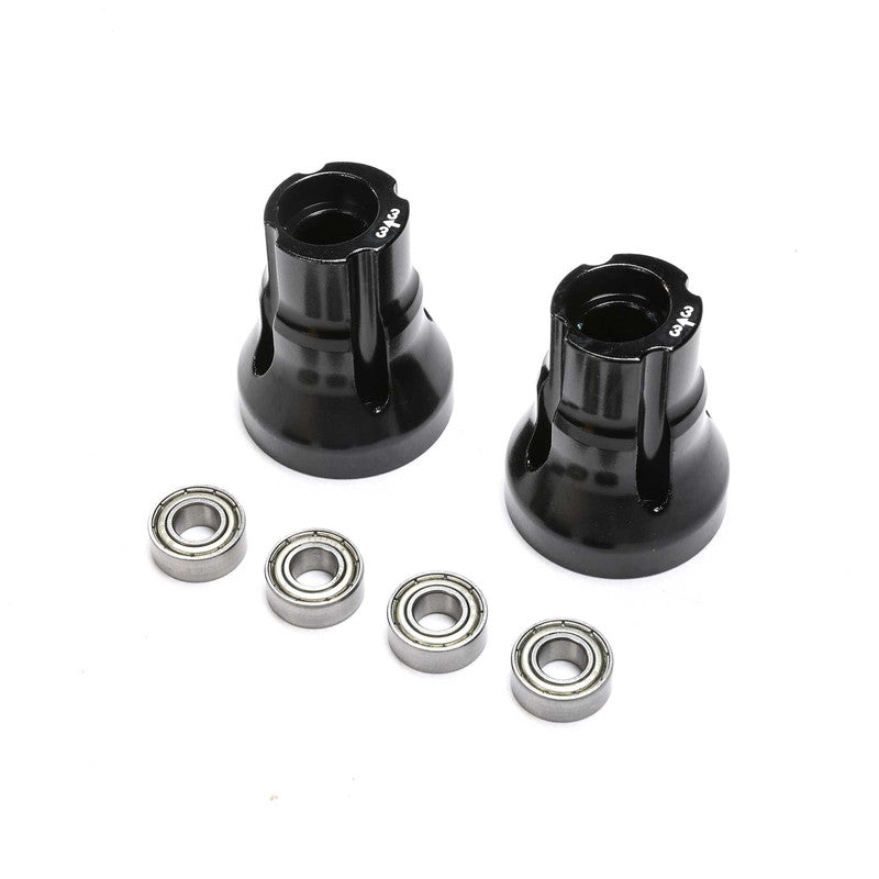 Team Losi Racing TLR144003 LMT, TTLMT 3 Deg Black AL Rear Axle Mount Set