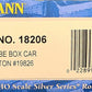Bachmann 18206 HO Burlington 40' Hi-Cube Boxcar #19826