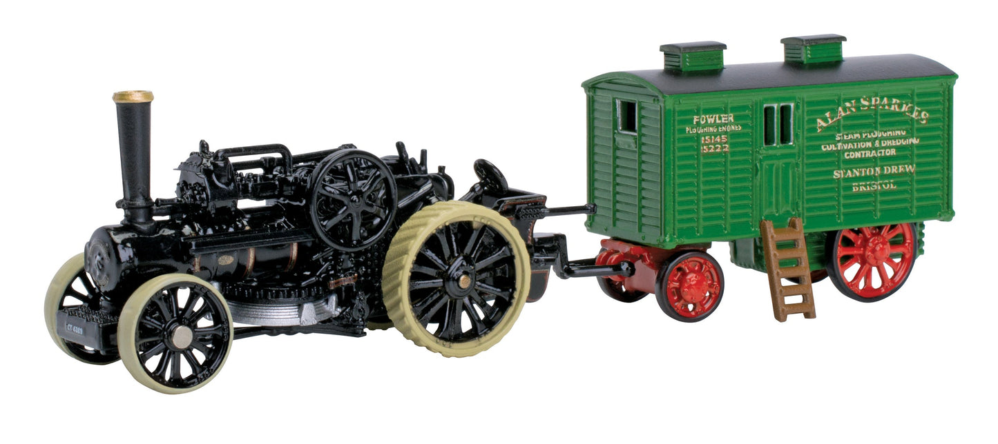Oxford Diecast NFBB002 N Fowler BB1 Ploughing Engine with Living Wagon
