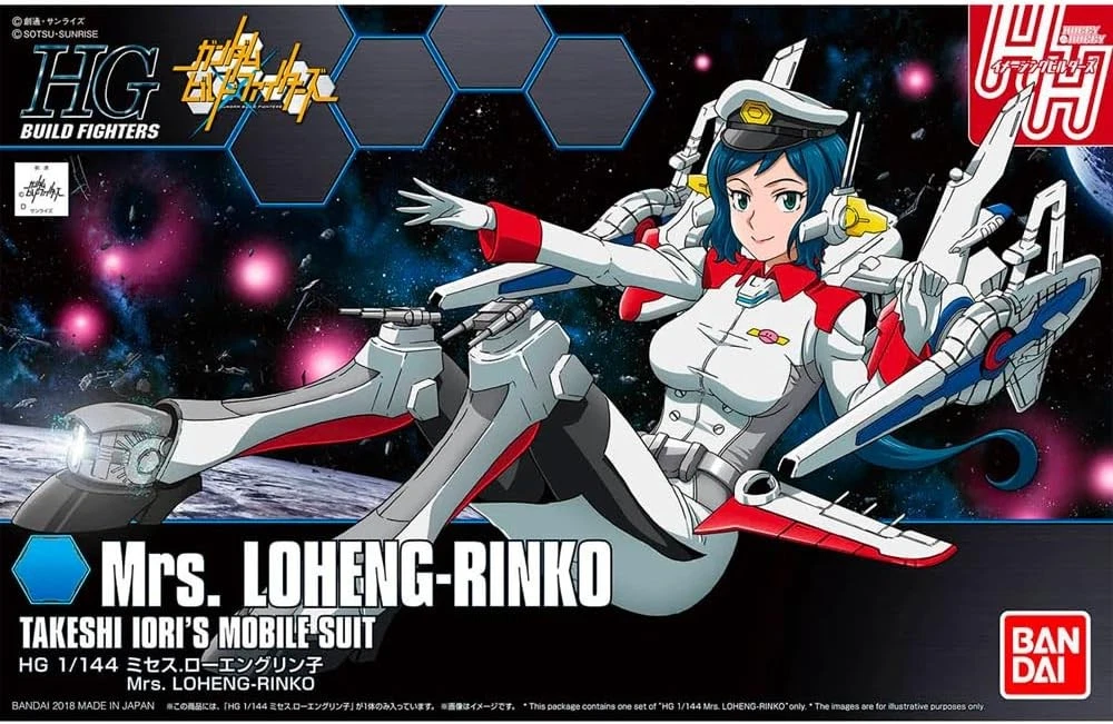 Bandai 2409203 1:144 Mrs. Loheng-Rinko Takeshi Iori's Mobile Suit Plastic Kit