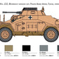 Italeri 15769 1:56 Sd. Kfz. 222/223 Military Vehicle Model Kit