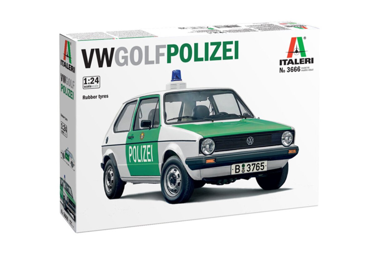 Italeri 3666 1:24 VW Golf Polizei Plastic Model Kit