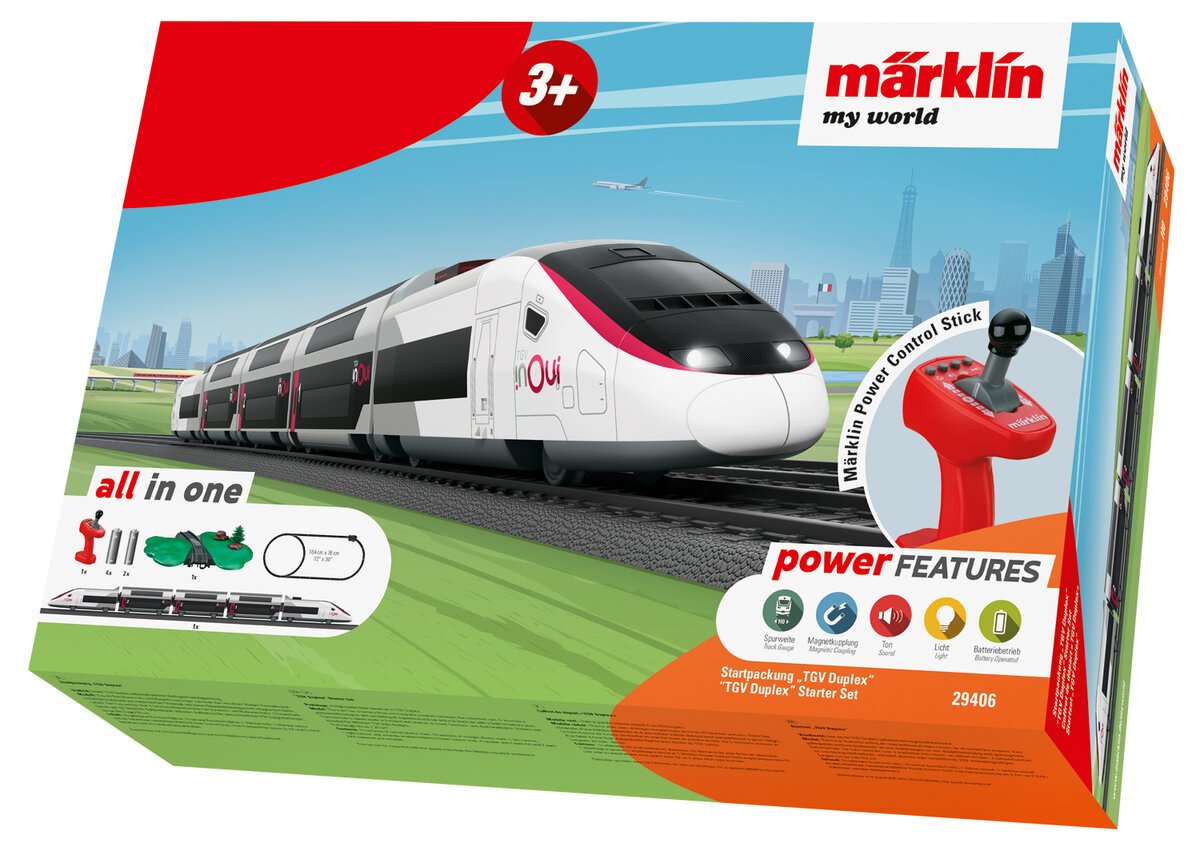 Marklin 29406 Maklin My World TGV Duplex HO Gauge Starter Set