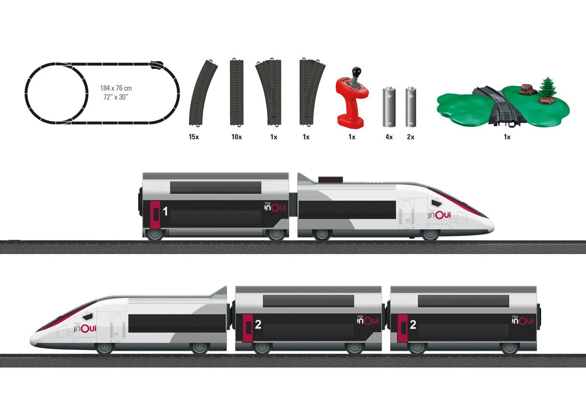 Marklin 29406 Maklin My World TGV Duplex HO Gauge Starter Set