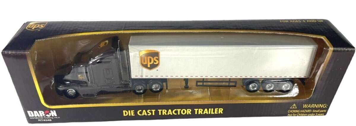 Daron Worldwide Trading RT4348 1:64 UPS Kenworth Tractor Trailer