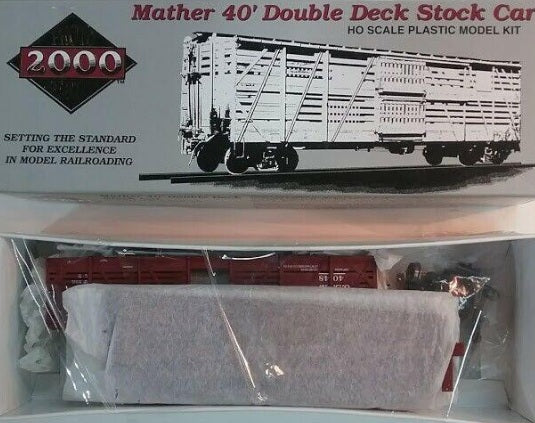 Proto 2000 21387 HO Mather 40' Double Deck Stock C.X.S. Stock Car # 4048 Kit