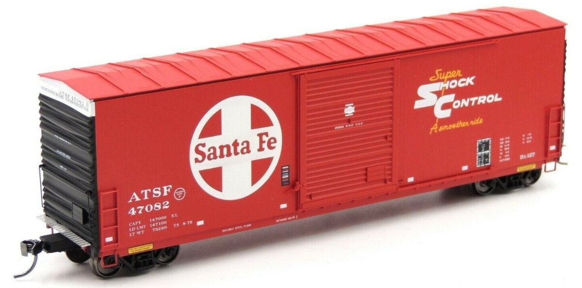 ExactRail EE-1009-2 HO Santa Fe PC&F 6033 Cu.Ft. Single Door Boxcar ATSF #47082