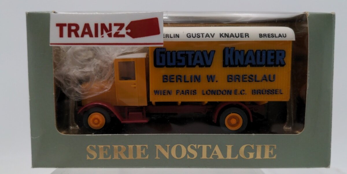 Roskopf 1020 HO Serie Nostalgie Truck Mercedes Mobelwagen Gustav Knauer Berlin