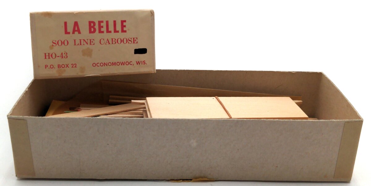 LaBelle Woodworking Co. HO-43 HO Soo Line Side Door Caboose Kit