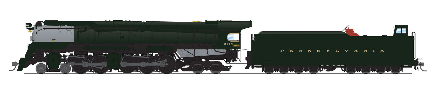 Broadway Limited 8054 HO PRR Q2 Duplex 4-4-6-4 Steam Locomotive w/ Tender #6180