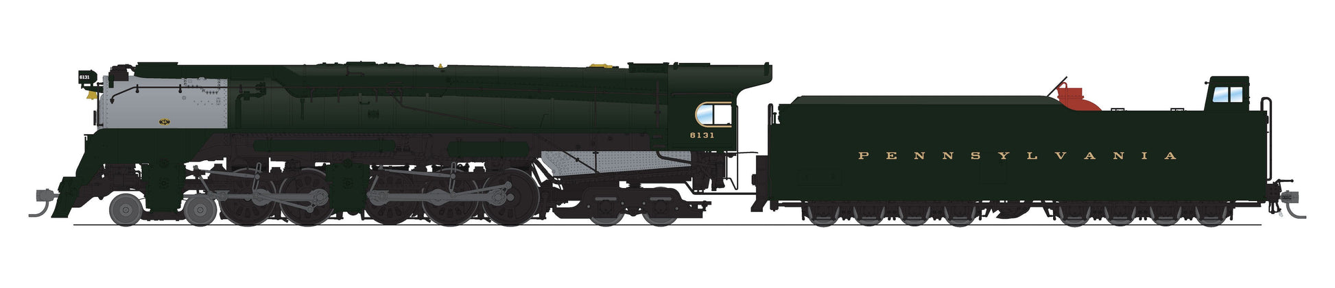 Broadway Limited 7800 HO PRR Class Q2 4-4-6-4 Steam Locomotive Sound & DCC #6131