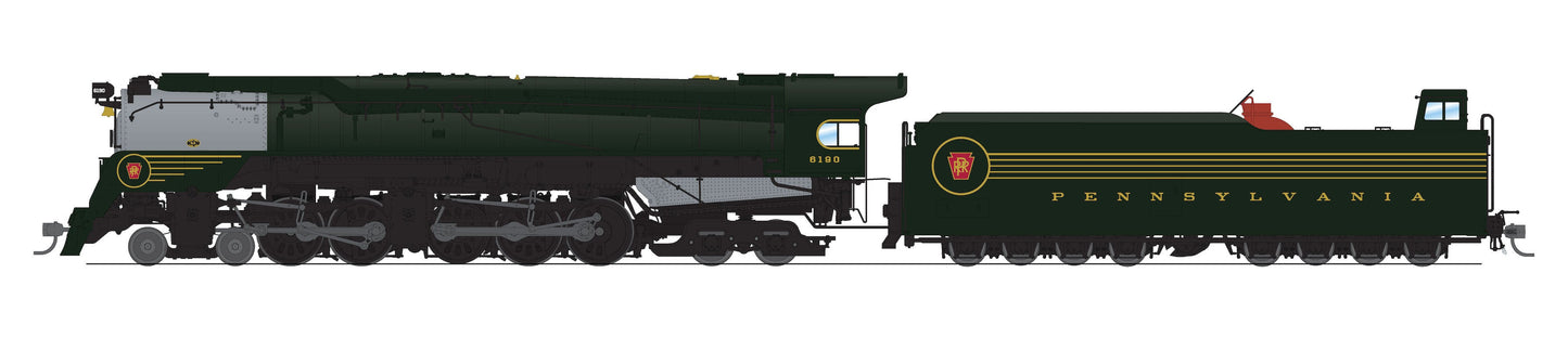 Broadway Limited 7808 HO PRR Class Q2 4-4-6-4 Steam Locomotive Sound & DCC #6190