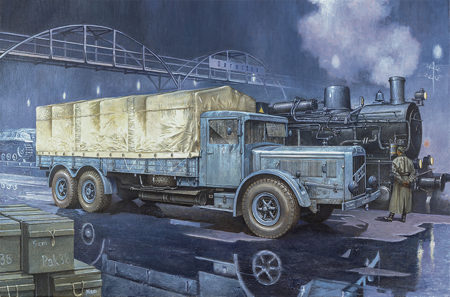 Roden Models 822 1:35 Vomag 8 LR LKW WWII German Heavy Truck Plastic Kit