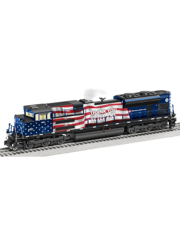 Lionel 2333170 O Montana Rail Link Veterans Legacy SD70ACE Diesel Loco #4407