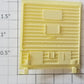 Lionel 7601-12 Pale Yellow 5-Panel Boxcar Door with Door Guides Fits #7701