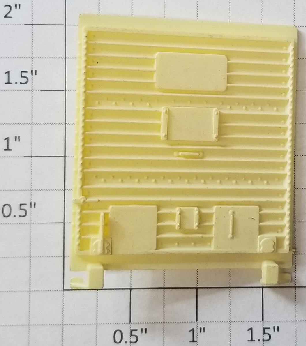 Lionel 7601-12 Pale Yellow 5-Panel Boxcar Door with Door Guides Fits #7701