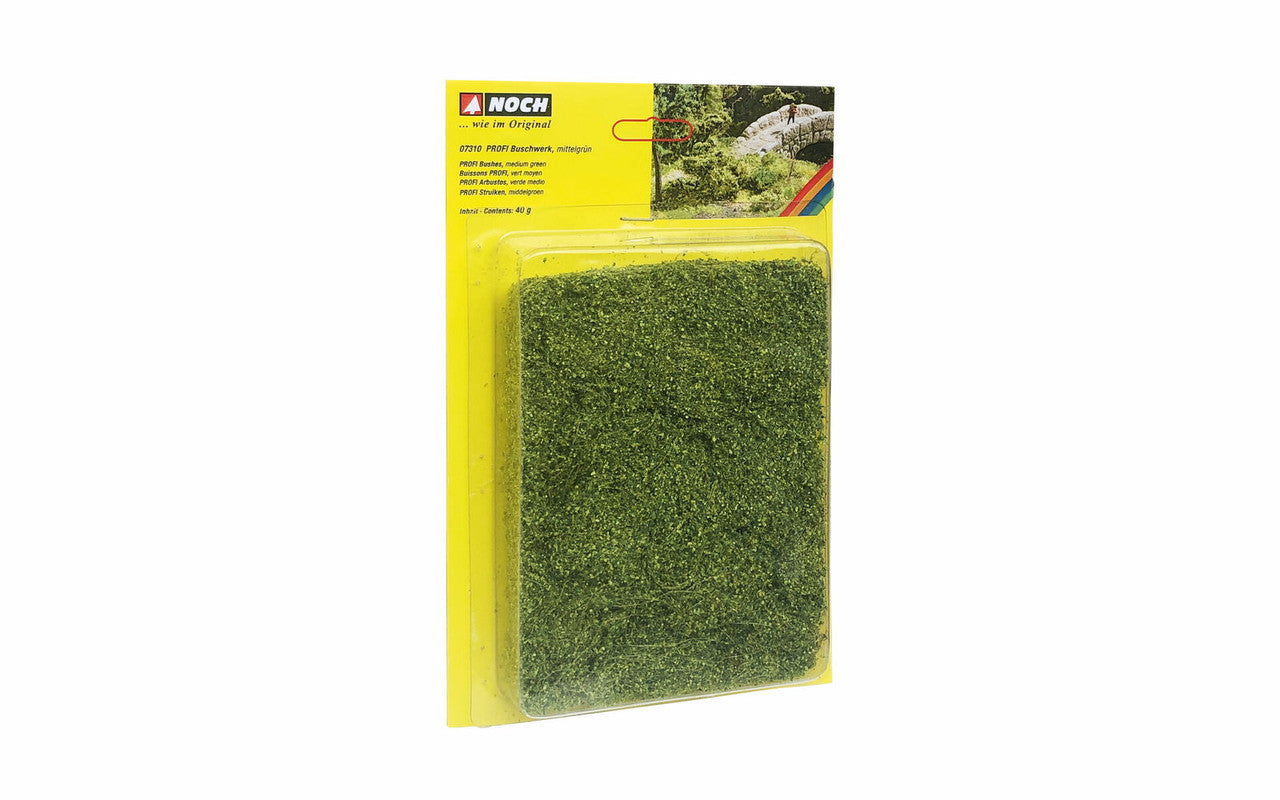 Noch 07310 HO/TT/N/Z/O/1/G/HOm/Hoe PROFI Bushes 40 g Medium Green