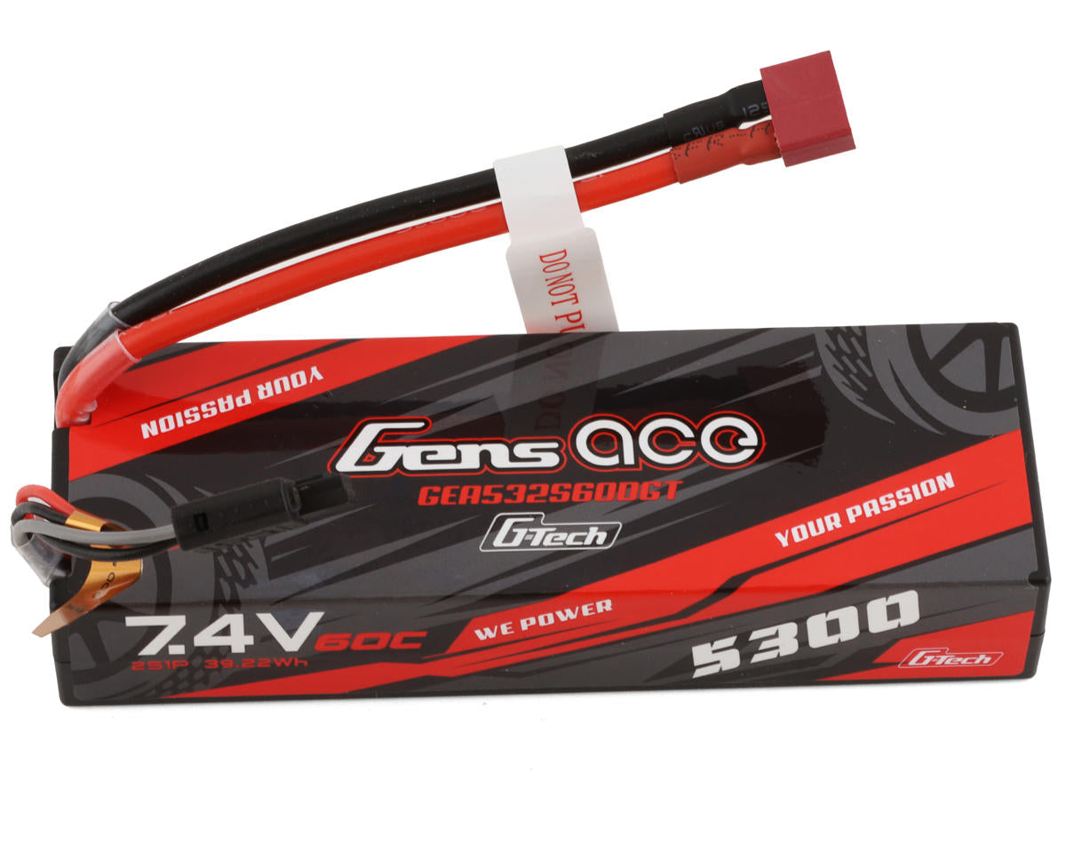 Gens Ace 532S60DGT 2S G-Tech Smart LiPo Battery 60C with T-Style Connector