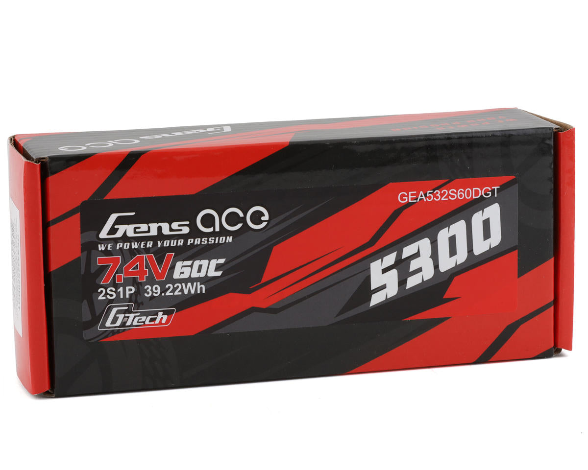 Gens Ace 532S60DGT 2S G-Tech Smart LiPo Battery 60C with T-Style Connector