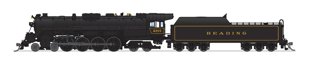 Broadway Limited 8240 N Reading T1 4-8-4 Steam Locomotive Standard DC #2101