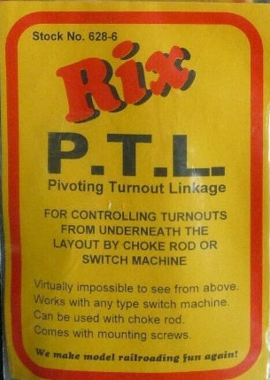 Rix Products 628-0006 HO Scale PTL Pivoting Turnout Linkage