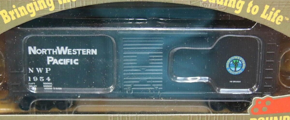 Roundhouse 84677 HO North Western Pacific 40' Double Sheathed Boxcar # 1954