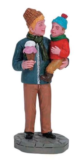 Lemax 6318 Sharing Ice Cream Figure Set Polyresin Figure