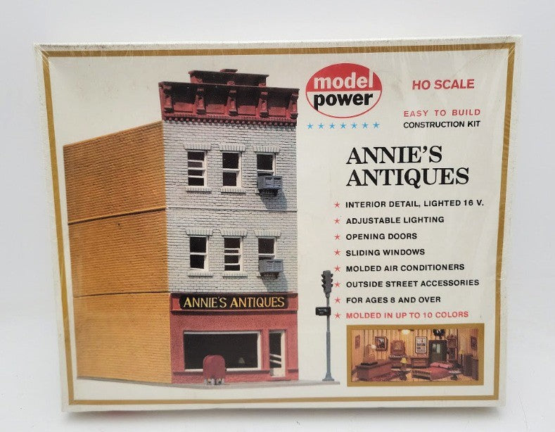 Model Power 464 HO Scale Annie's Antiques Building Kit