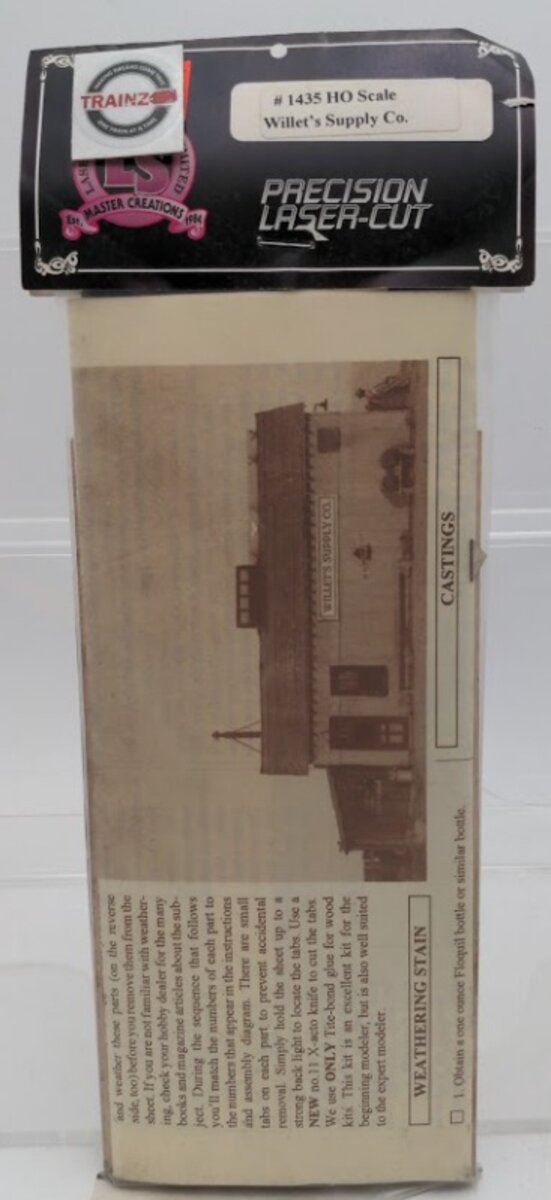 Master Creations 1435 HO Scale Willet's Supply Laser Cut Building Kit