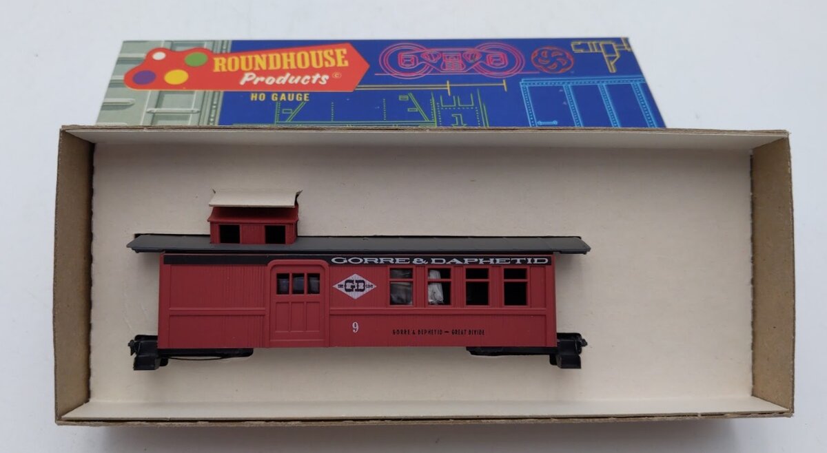 Roundhouse 1009 HO Gorre & Daphetid 34' Drove Caboose Road # 9 Kit