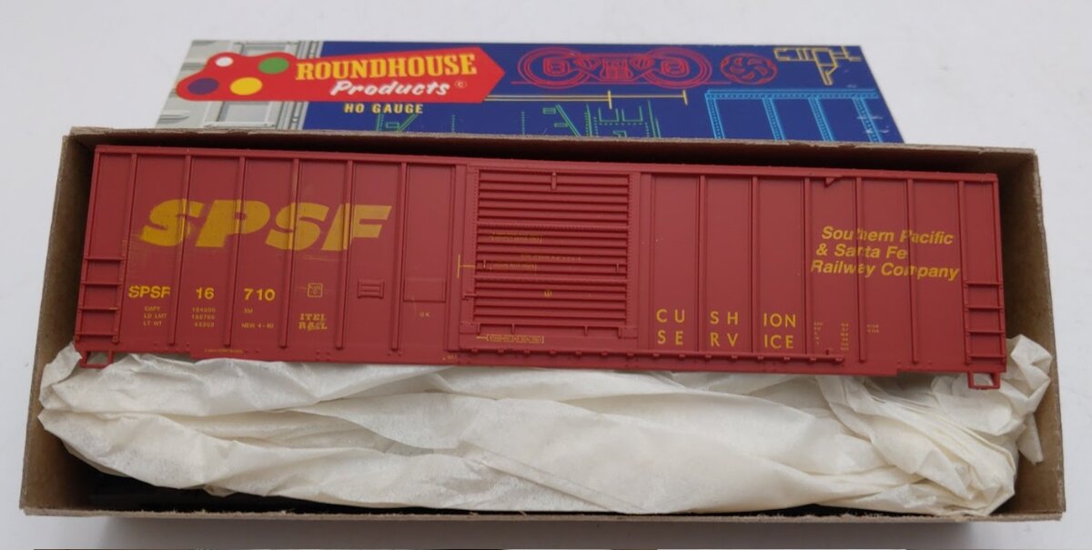 Roundhouse 3205 HO SPSF 50' Single Door Box Road # 16710 Kit