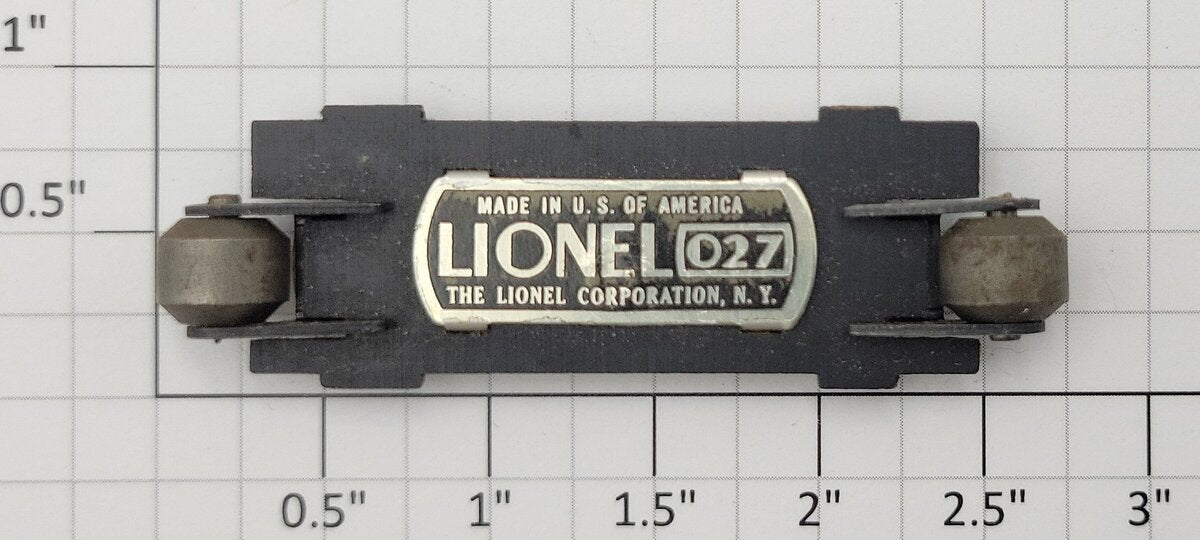 Lionel 2034-126 O27 Gauge Collector Assembly with Rollers without Wire