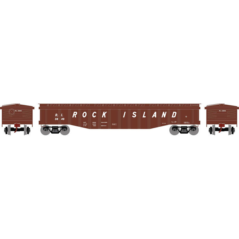 Roundhouse 82118 HO Rock Island 50' Covered Gondola #3849