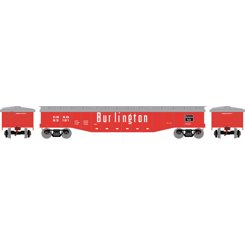 Roundhouse 82107 HO Chicago, Burlington and Quincy 50' Covered Gondola #83121