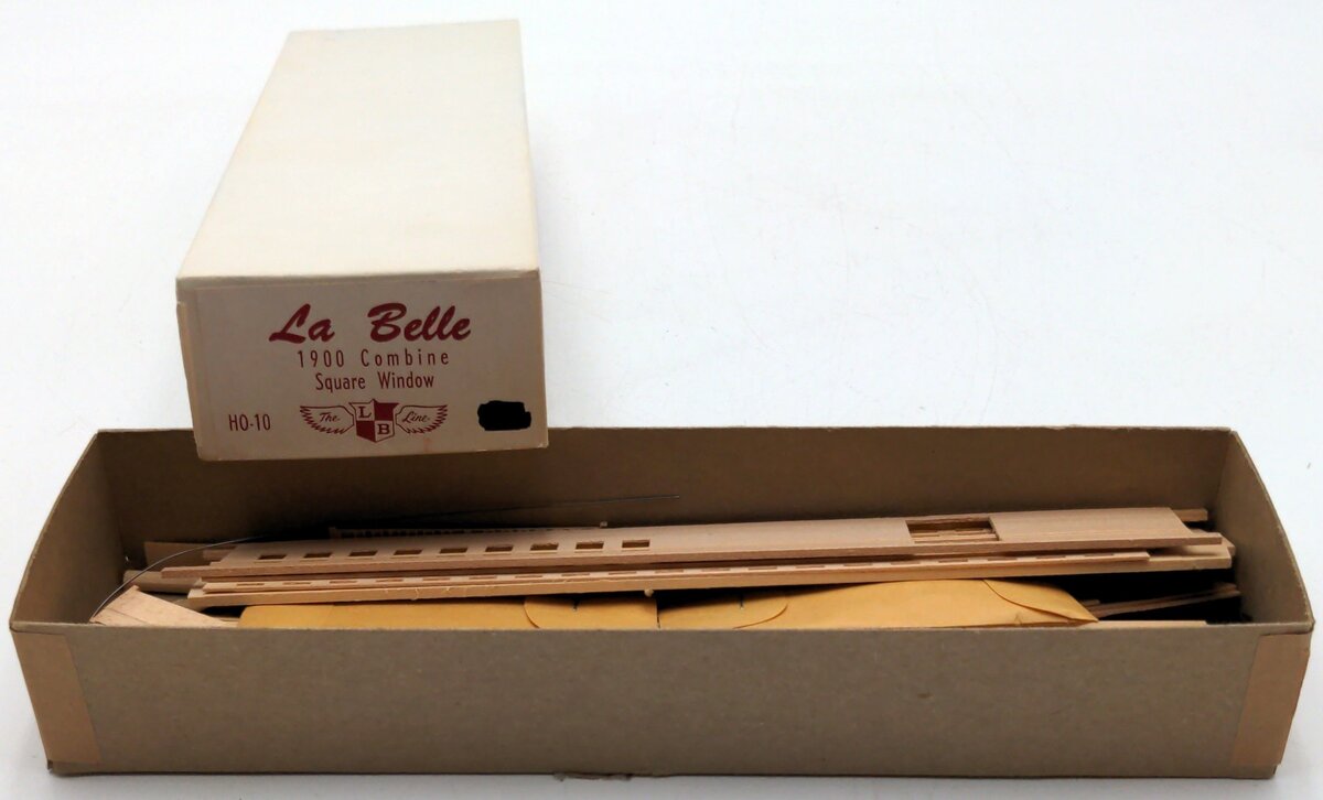 LaBelle Woodworking Co. HO-10 HO Combine Square Window Car Wood Kit