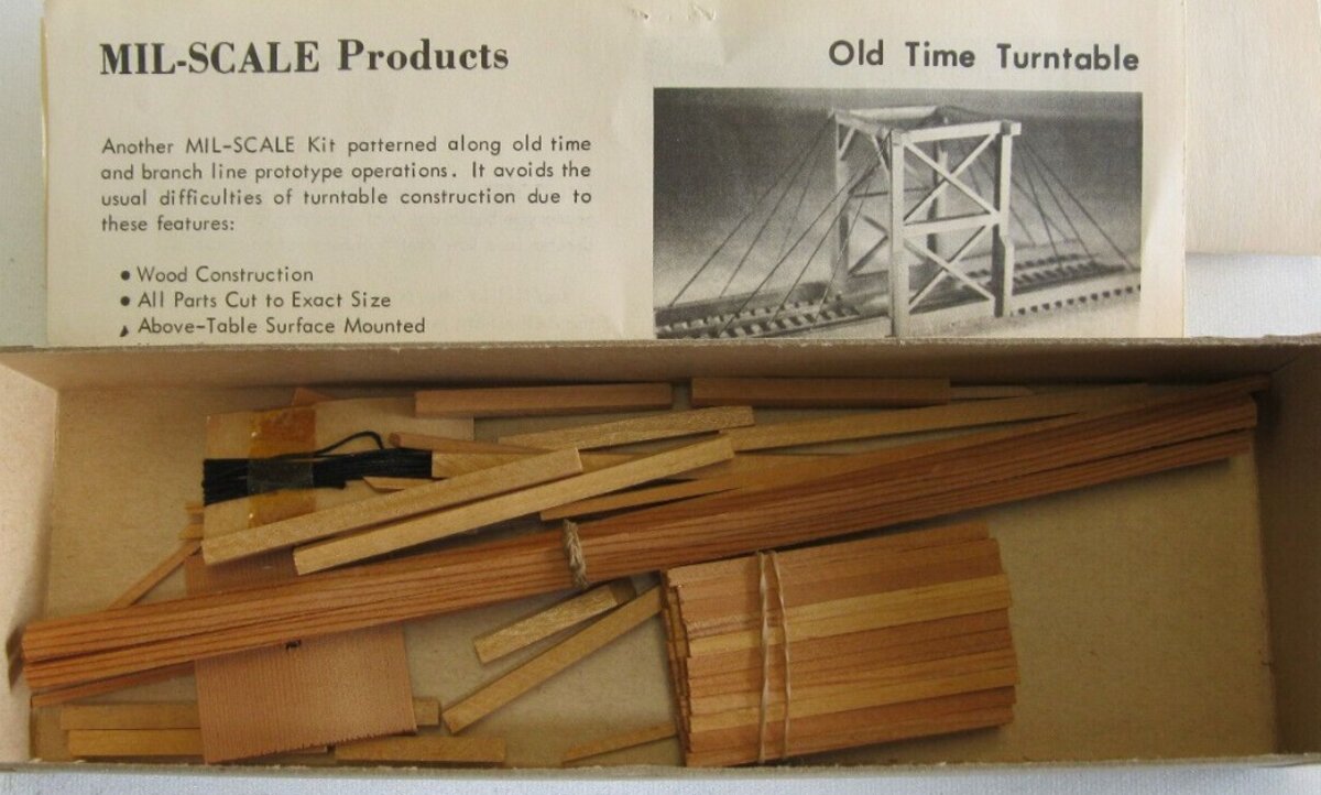 Mil-Scale S-5033 N Scale Old Time Wood Turnable Wood Kit